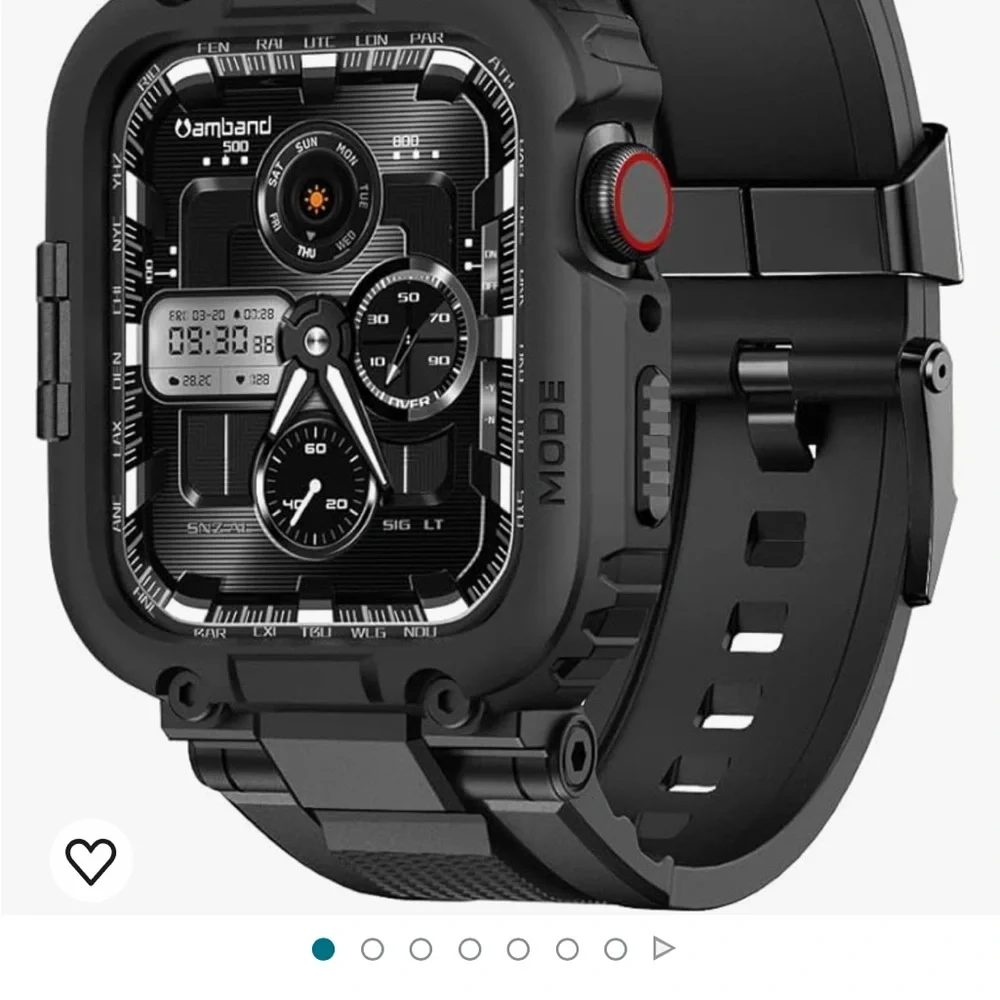 Amband military tactical Apple Watch black band